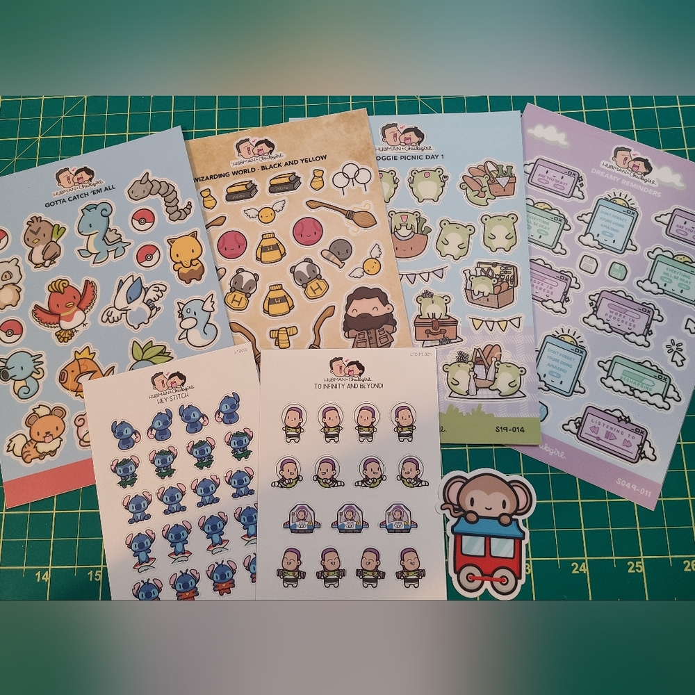 Hubman & Chubgirl Sticker Sheets